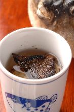 Sake Flavored with Grilled Puffer Fish Fins