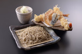 Tempura zaru buckwheat noodles