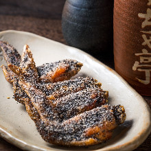 Fried locally raised chicken wing