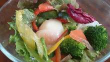 Slow-poached egg salad