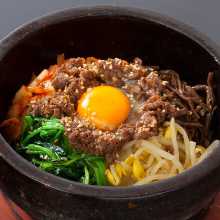 Stone grilled bibimbap