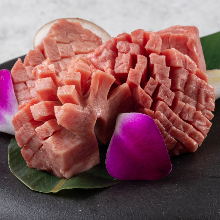 thick cut of beef tongue