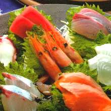 Assorted sashimi, 7 kinds