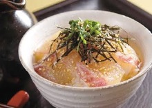 Tai chazuke (sea bream and rice with tea)