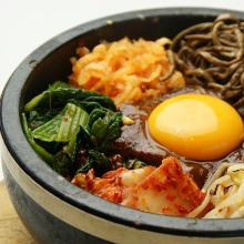 Stone grilled bibimbap