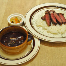 Hashed meat with rice