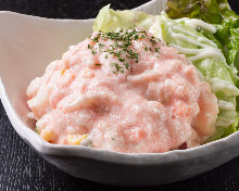 Cod roe potato salad