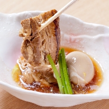 Simmered pork belly