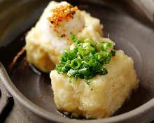 Deep-fried tofu in broth