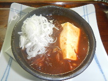 Simmered beef tendon