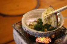 Grilled abalone with butter