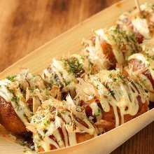 Takoyaki (octopus balls)