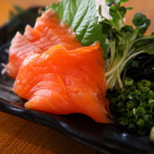 Salmon sashimi