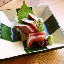 Japanese amberjack sashimi