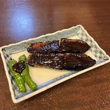 Grilled eggplant with miso
