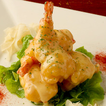 Stir-fried shrimp in chili sauce