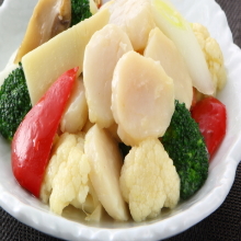 Stir-fried scallop and vegetables