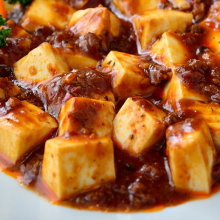 Spicy tofu and ground meat