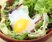 Slow-poached egg salad