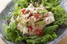 Tomato and avocado salad