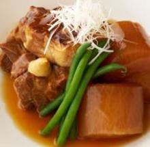 Simmered pork belly