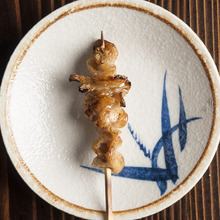 Chicken skin skewer