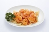Stir-fried shrimp in chili sauce Stir-fried shrimp in chili sauce