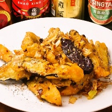 Fried eggplant