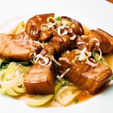 Simmered pork belly