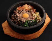 Stone grilled bibimbap