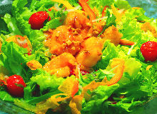 Stir-fried shrimp with mayonnaise