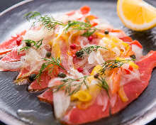 Marinated salmon