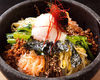 Stone-roasted bibimbap Stone-roasted bibimbap