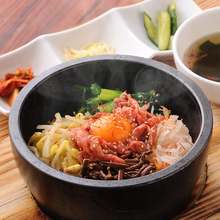 Stone grilled bibimbap