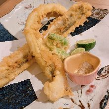 Conger eel tempura