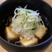 Deep-fried tofu in broth