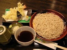 Tempura zaru buckwheat noodles