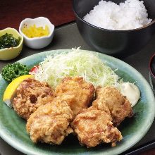 Fried chicken set meal