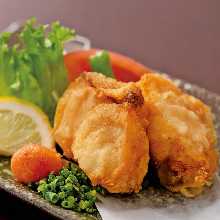 Fried longtooth grouper