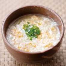 End-of-the-meal zosui (rice soup)