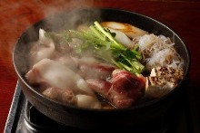 Wild boar hotpot