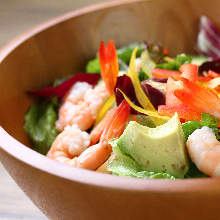 Shrimp and avocado salad