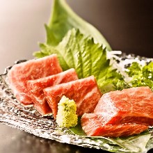 Fatty bluefin tuna sashimi