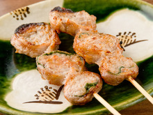 Pork rolled with shiso leaf