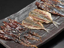 Dried fish seasoned with mirin