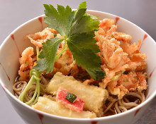 Buckwheat noodles with tempura