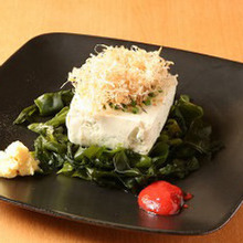 Green seaweed tofu