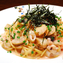 Pasta with Pollack Roe and Spaghetti with Cod Roe