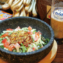 Taco rice in a stone bowl