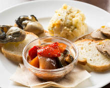 Assorted appetizers